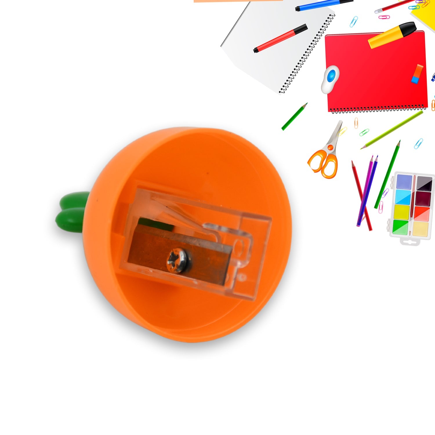 8878 Student Pencil Sharpener Cartoon Simple Carrot Pencil Sharpener Suitable for Students, Children, School, Stationery (1 Pc) 8878 Student Pencil Sharpener Cartoon Simple Carrot Pencil Sharpener Suitable for Students, Children, School, Stationery (1 Pc)